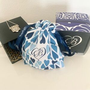 Brighton Live Shine Silver Plated Necklace Square Pendant 16”